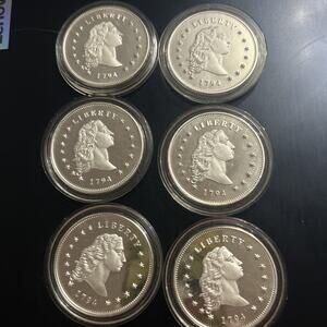 • 6x “LIBERTA 1794” style rounds Morgan-style” rounds no legal tender